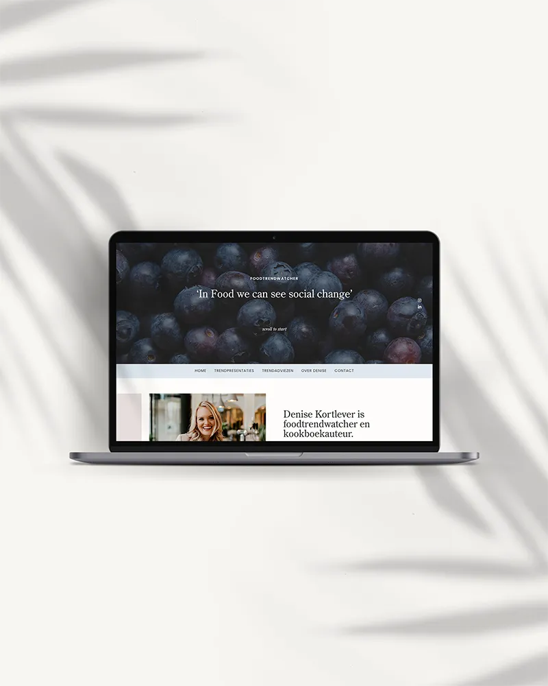 Webdesign: Foodtrendwatcher - Denise Kortlever | Eunoia Studio