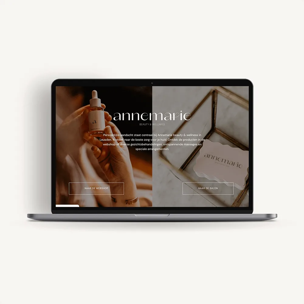 Webdesign: Annemarie Beauty & Wellness Beautysalon | Eunoia Studio